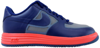 Nike Lunar Force 1 Fuse Lthr Royal Blue/Neon Orange 599839-001