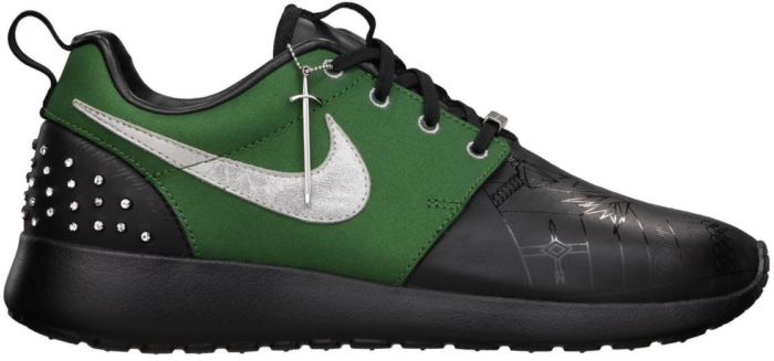 Nike Roshe Run Doernbecher (GS) Black/Fortress Green-Metallic Silver 638960-030