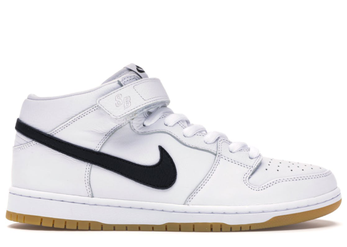 nike sb dunk mid black and white