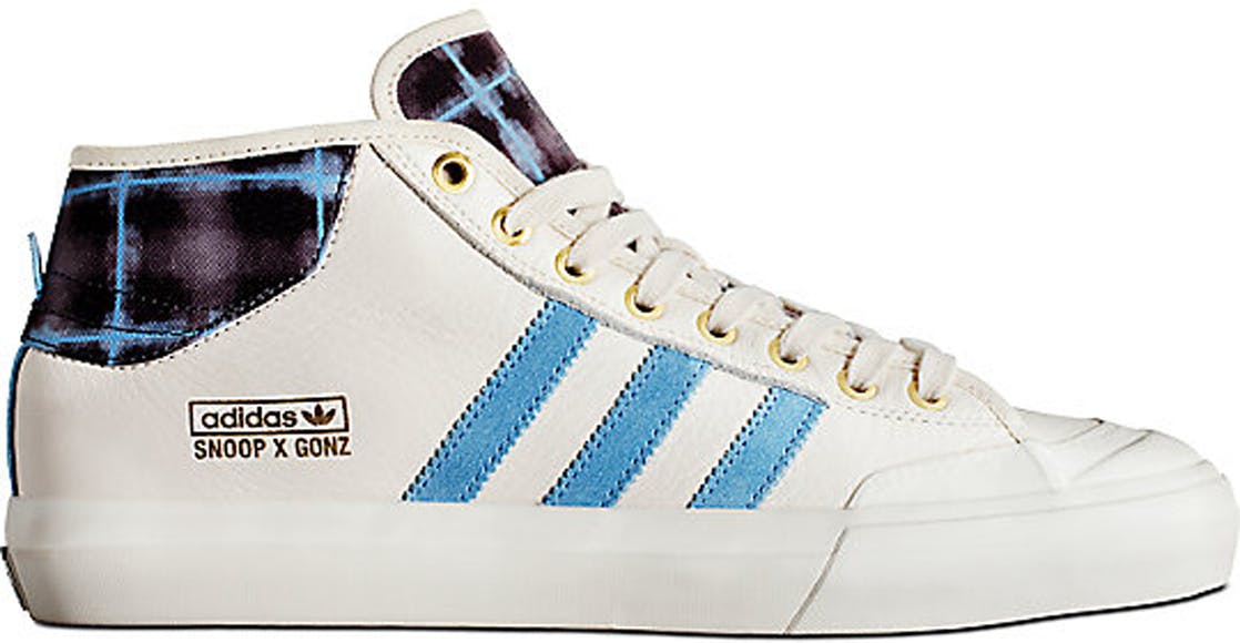 adidas Matchcourt Mid Snoop Dogg x Gonz Cream Chalk White Light Blue Gold Metallic BY4542