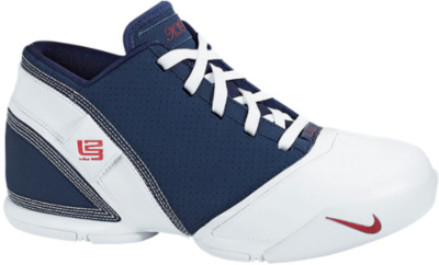 Nike LeBron 5 Low Navy Crimson White Midnight Navy/Varsity Crimson-White 318696-461