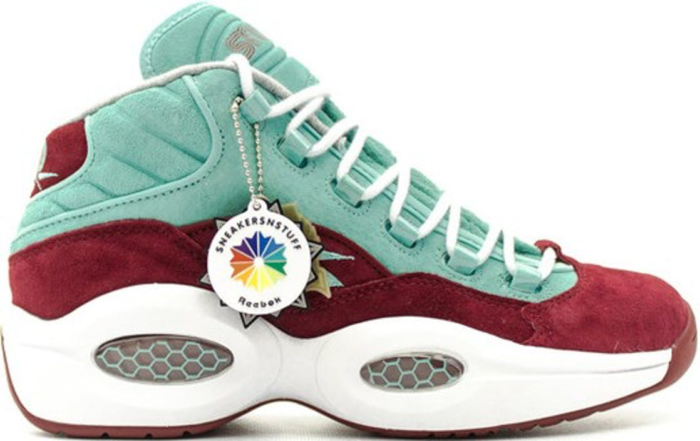 Reebok Question Mid SNS Shoe About Nothing Red/Aqua 48995