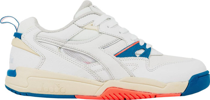 Diadora Rebound Ace Packer Shoes On/Off Pack (On) White/Light Grey-Electric Blue-Hot Coral 174414