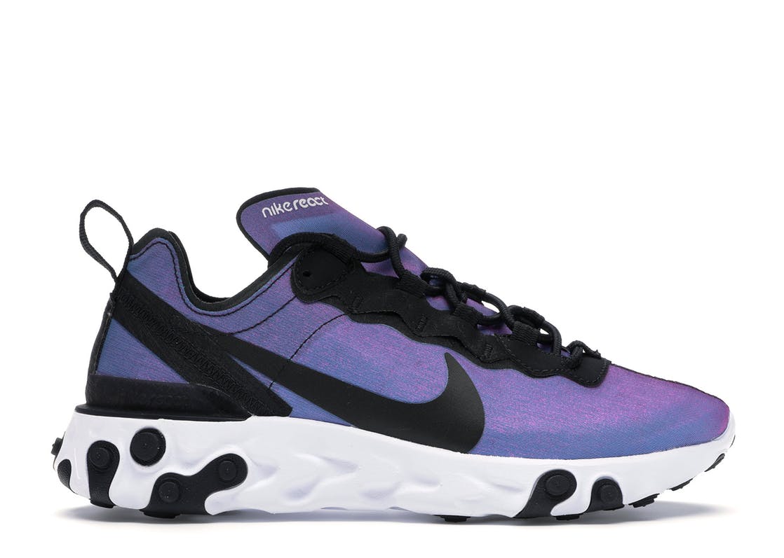 nike react element 55 women's purple
