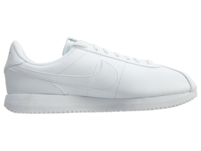 Nike Cortez Basic Leather White White-Wolf Grey-Mtllc Silver 819719-110
