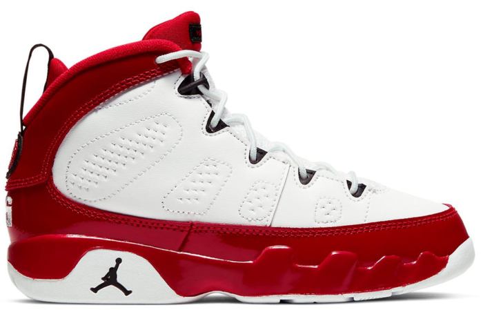 Jordan 9 Retro White Gym Red (PS) 401811-160