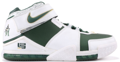 Nike LeBron 2 SVSM Home White/Deep Forest-Gold Dust BAM037-M22-C1