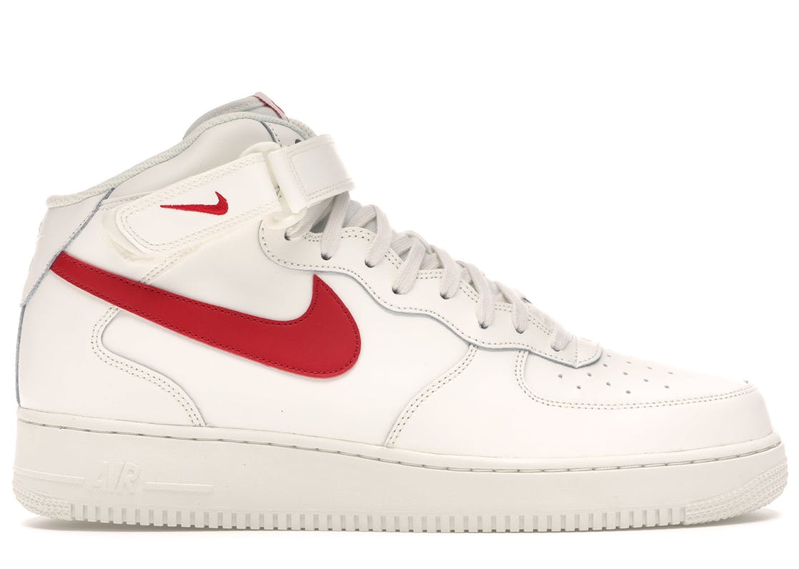 Nike Air Force 1 Mid Sail University Red Sail University Red 315123 126