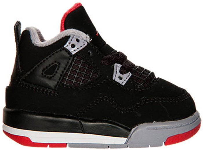 Jordan 4 Retro Black Cement 2012 (TD) Black/Cement Grey-Fire Red 308500-089