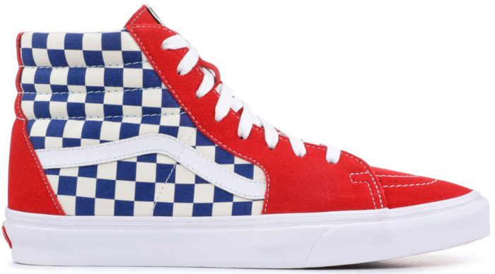 Vans Sk8-Hi BMX Checkerboard True Blue Red VN0A38GEU8H | Blauw