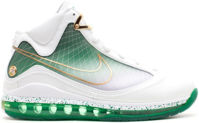 Nike LeBron 7 MTAG Beijing White/White-Metallic Gold-Gorge Green 375664-174