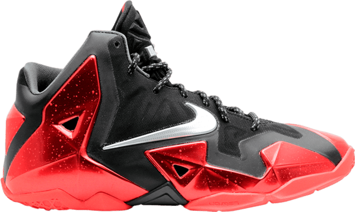 Nike Lebron XI Miami Heat (GS) Black/Metallic Silver-University Red-Bright 621712-001