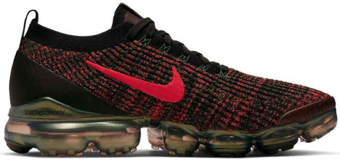 vapormax flyknit black and red