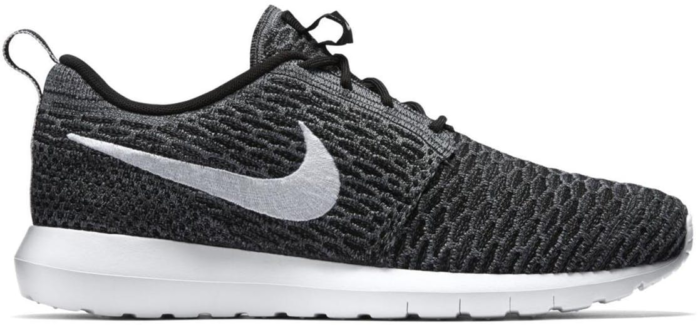 Nike Roshe Run Flyknit Dark Grey Black/White-Dark Grey-Cool Grey 677243-010