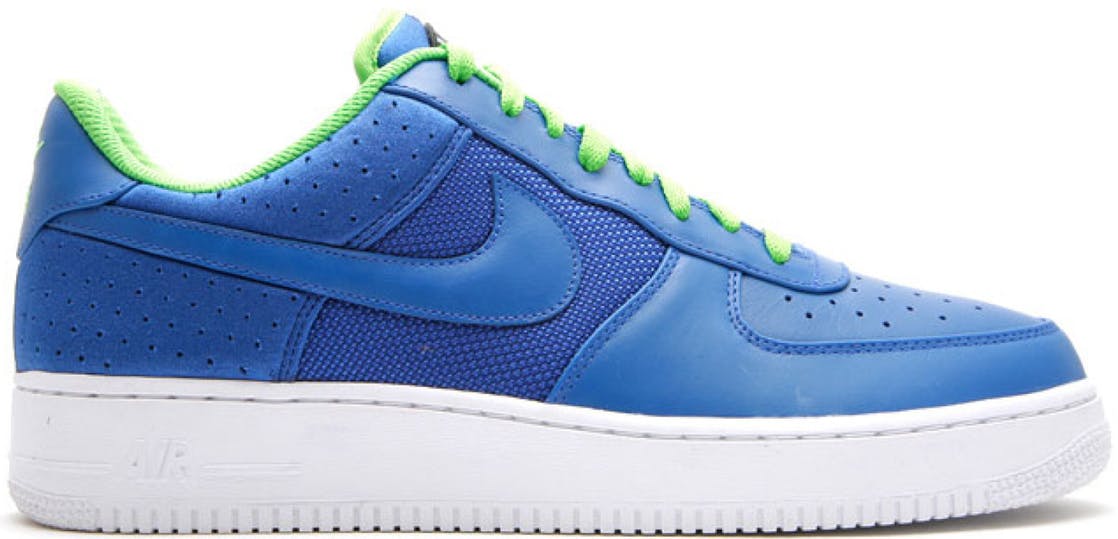 royal blue and lime green nikes