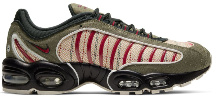 Nike Air Max Tailwind 4 Plaid Olive Olive Canvas/Team Red-Brown CT1197-001