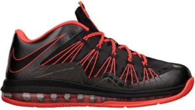 Nike LeBron X Low Black Total Crimson Black/Total Crimson 579675-001