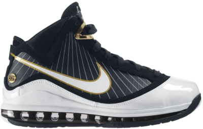 Nike LeBron 7 Black/White-Metallic Gold 375664-011