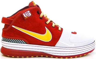 Nike LeBron 6 Hardwood Classic 1 White/Del Sol-White-Varsity Crimson 346526-171