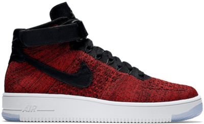 Nike Air Force 1 Ultra Flyknit Mid University Red Black 817420-600