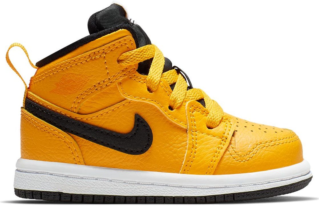 Jordan 1 Mid University Gold Black (TD) University Gold/Black-White-Gym Red  640735-700 | Geel