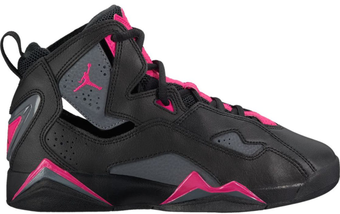 Jordan True Flight Black Dark Grey Deadly Pink (GS) 342774-009