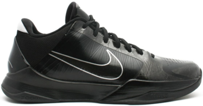 Nike Kobe 5 Blackout Black/Black-Metallic Silver-Dark Grey 386429-003