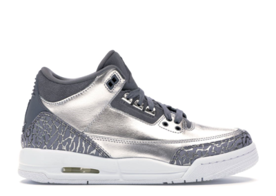 Jordan 3 Retro Premium Heiress Metallic Silver (GS) AA1243-020