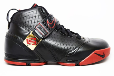 Nike LeBron 5 Black Crimson Metallic Gold Black/Black-Varsity Crimson-Metallic Gold 317253-001