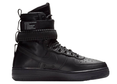 Nike Air Force 1 Triple Black Leather (W) Black/Black-Black 857872-005
