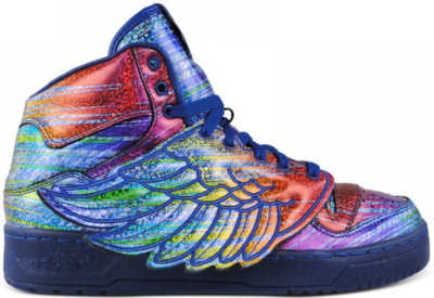 adidas JS Wings Jeremy Scott Rainbow Foil Supplier Color/Regal Purple/Black 1 Q23650