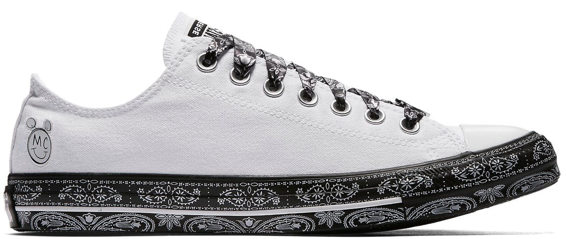 Converse Chuck Taylor All-Star Low Miley Cyrus White Black White 162235C |  Wit