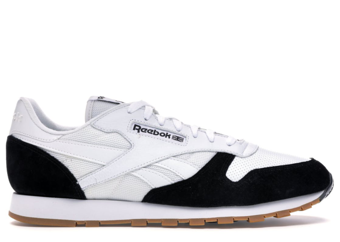 reebok classic white black