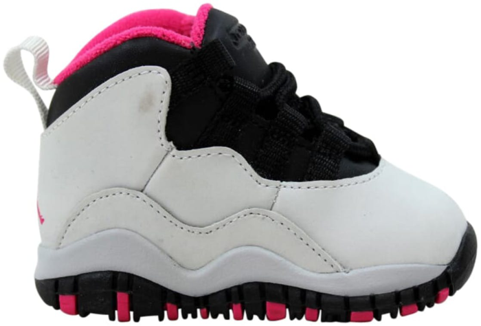 Jordan Air Jordan 10 Retro Pure Platinum Vivid Pink Black (TD) Pure Platinum Vivid Pink Black 705416-008