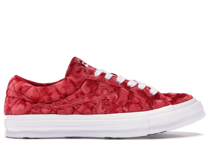 Converse One Star Ox Golf le Fleur TTC Quilted Velvet Barbados Cherry 165598C