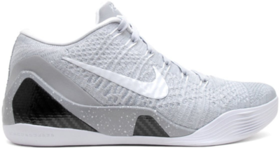 Nike Kobe 9 Elite Premium Low HTM Milan Grey Wolf Grey/White 698595-010