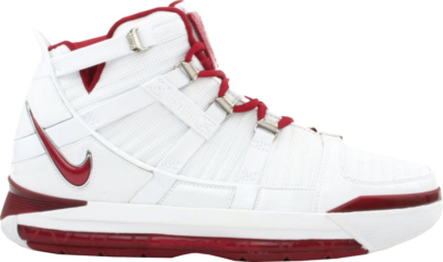 Nike LeBron 3 China White/Varsity Crimson-Chrome 312147-162
