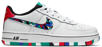 Nike Air Force 1 Low Crayon White Multi (GS) CU4632-100