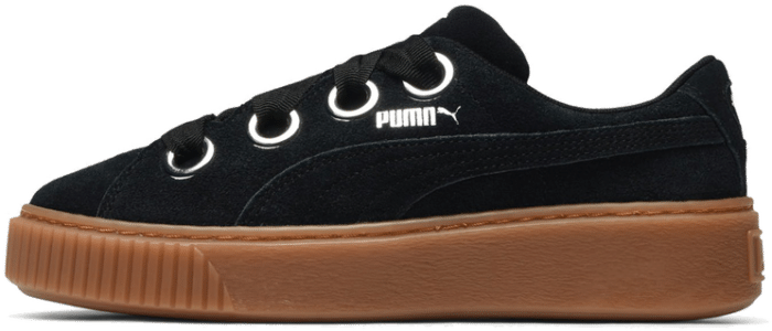 Puma – W Platform Kiss Suede Zwart 366461-01