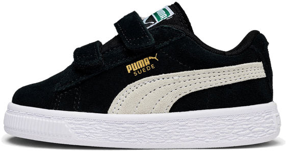 Puma Suede baby-sneakers met twee bandjes Zwart / Wit 356274_01