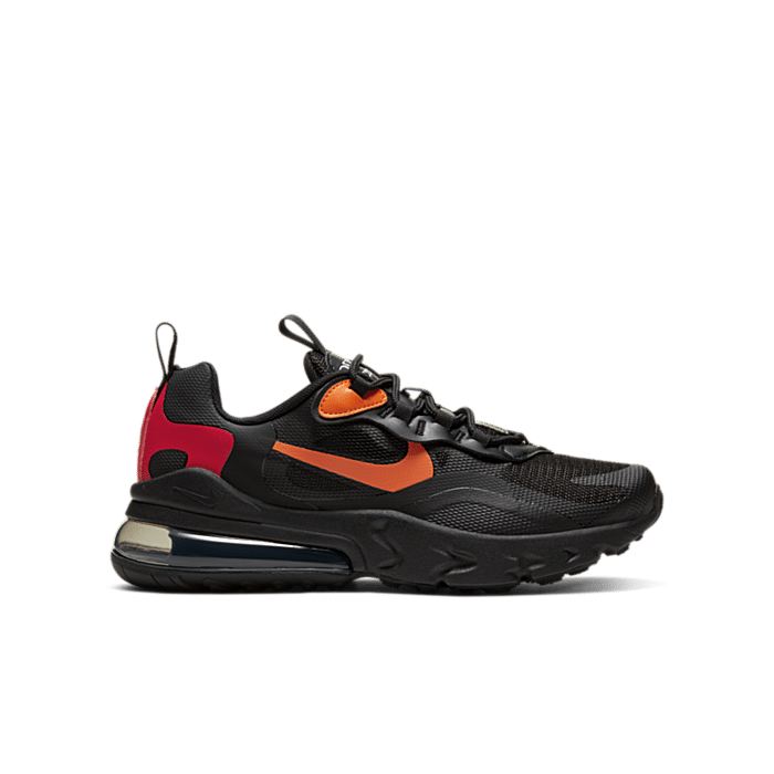 Nike Air Max 270 React Black Magma Orange (GS) CV9638-001
