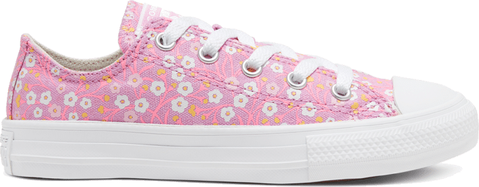 Converse Ditsy Floral Chuck Taylor All Star Low Top Schoen Peony Pink/Topaz Gold/White 666881C