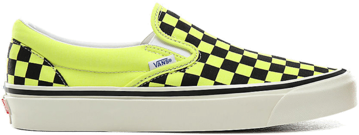 Vans Classic Slip-On 98 DX 'Anaheim Factory - Yellow Neon Checkerboard ...