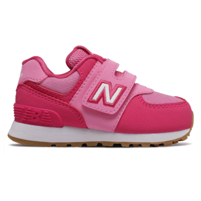 New Balance Hook and Loop 574  Exuberant Pink/Candy Pink IV574DMP