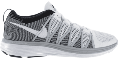 Nike Flyknit Lunar 2 White Wolf Grey Black 620465-100