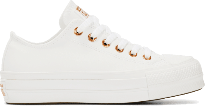 Converse Womens Platform Chuck Taylor All Star Low Top White 564670C