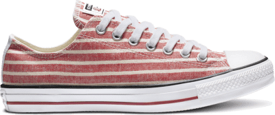Converse Chuck Taylor All Star Stripes Low Top Gym Red/Egret/White 164005C