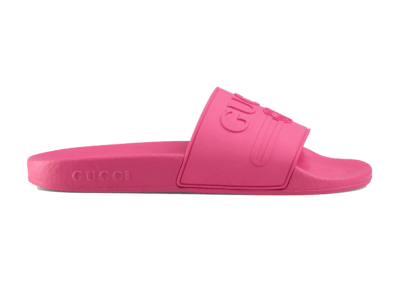 Gucci Logo Slide Pink Rubber _525140 JCZ00 5516