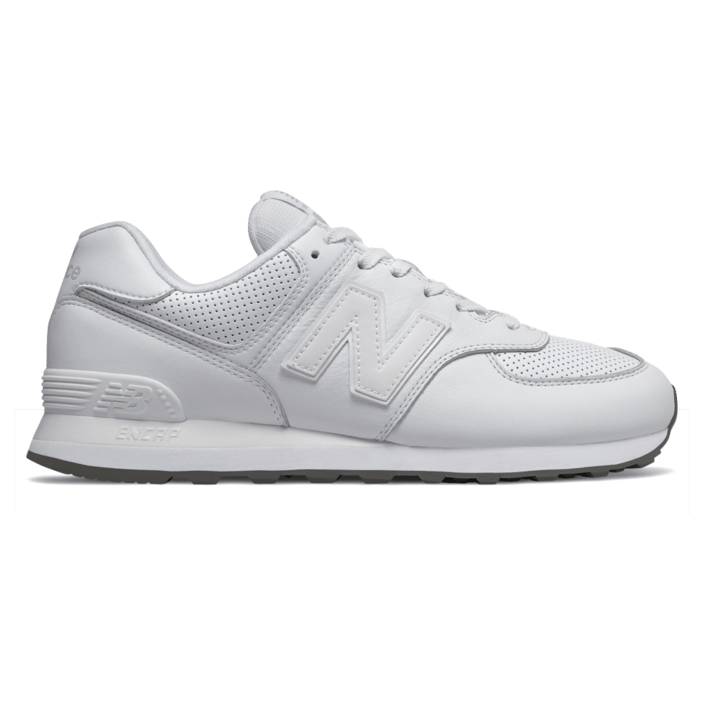 all white new balance 574