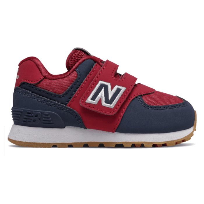 New Balance Hook and Loop 574  Natural Indigo/Neo Crimson IV574DMI